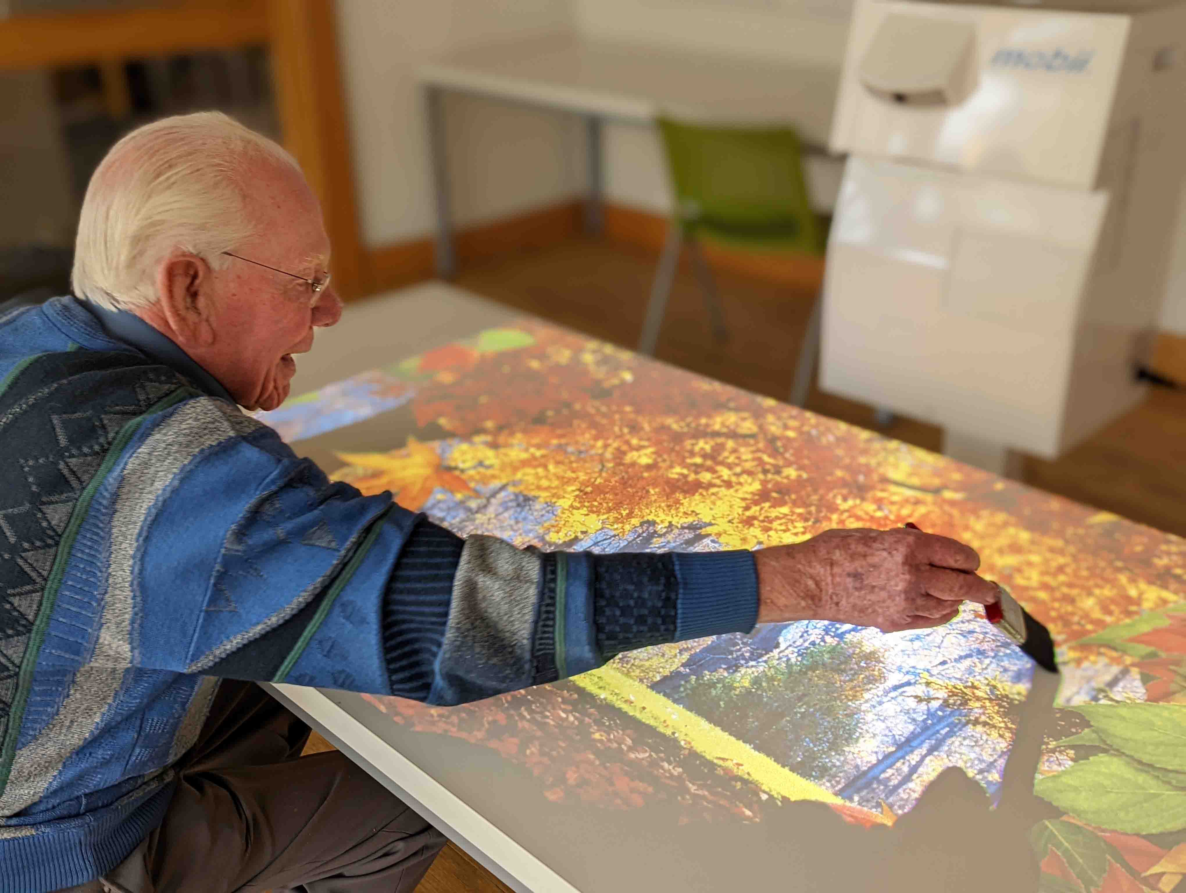 Mobii activity in adult care setting